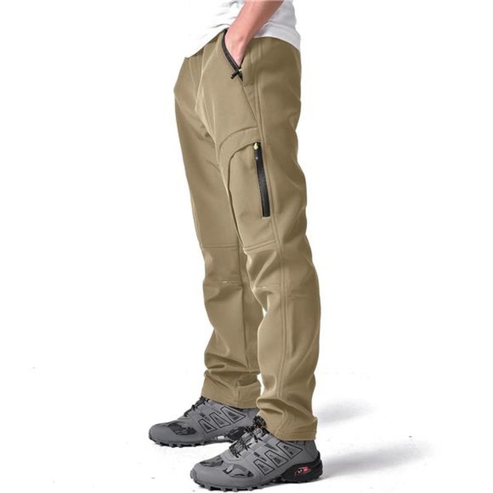 Men's Hiking Snow Pants Winter Insulated Fleece lined Outdoor Water Repellent - Picture 3 of 7